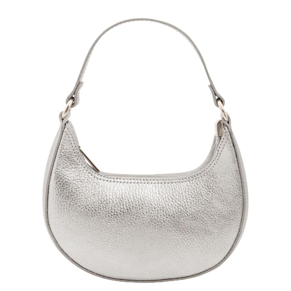 Tuscany Leather Handtasche aus Weichem Metallic-Leder mit Schulterkette Spedizione Gratuita