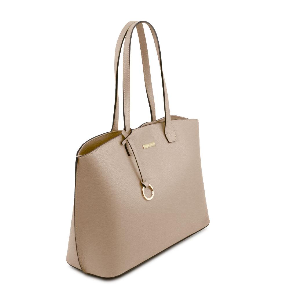 Tuscany Leather Leather Shopping bag Offerta