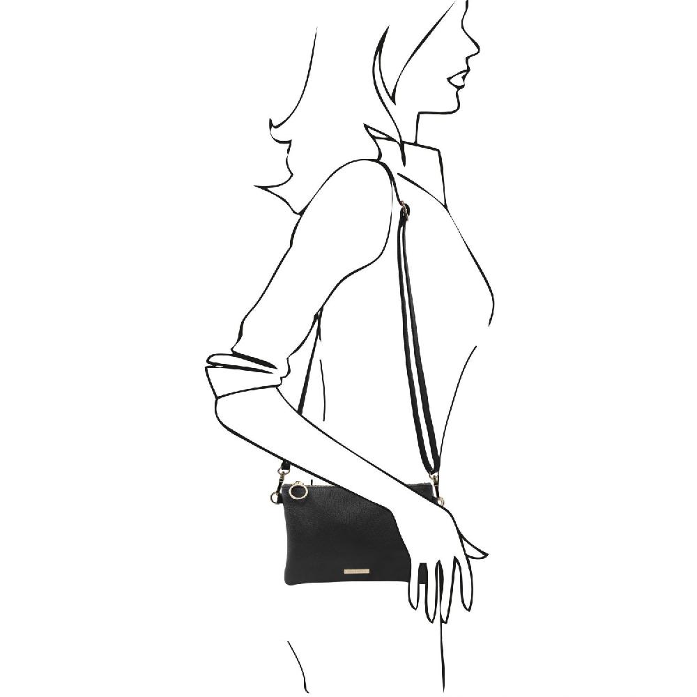 Tuscany Leather Soft Leather Clutch Spedizione Gratuita
