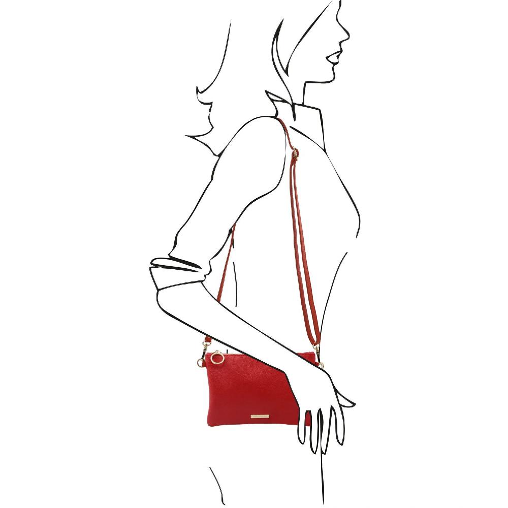 Tuscany Leather Soft Leather Clutch Qualità Garantita