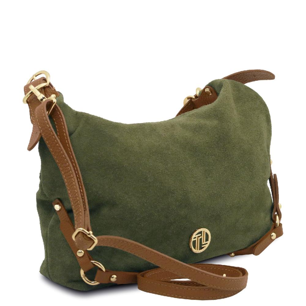 Tuscany Leather Suede Leather Shoulder bag Fino Al -60%