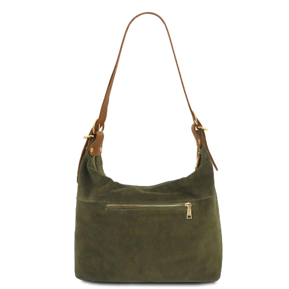 Tuscany Leather Suede Leather Shoulder bag Fino Al -60%
