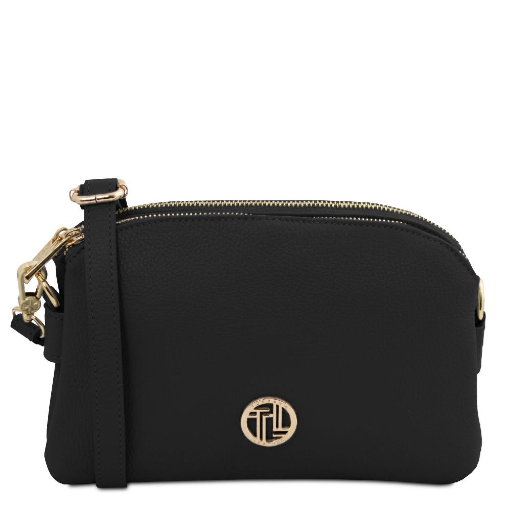 Tuscany Leather Bolso en Piel Suave con Bandolera