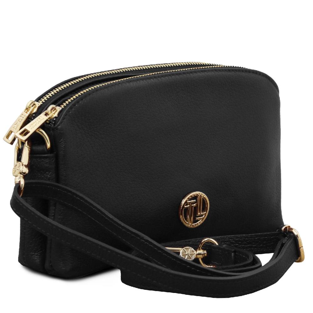 Tuscany Leather Bolso en Piel Suave con Bandolera Vendita