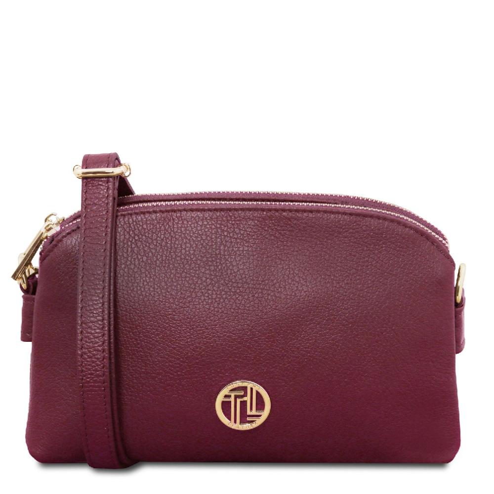 Tuscany Leather Bolso en Piel Suave con Bandolera Spedizione Gratuita