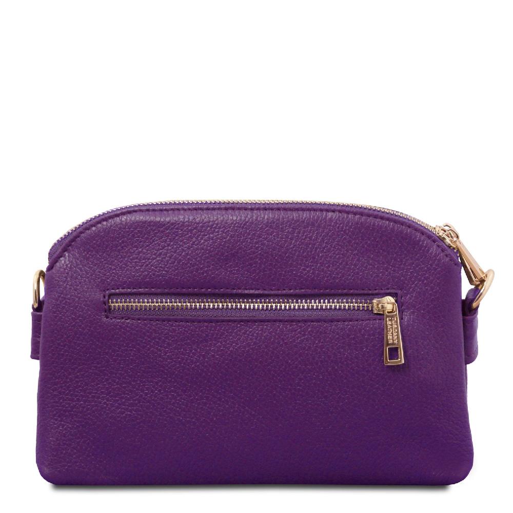 Tuscany Leather Bolso en Piel Suave con Bandolera Soddisfazione Garantita