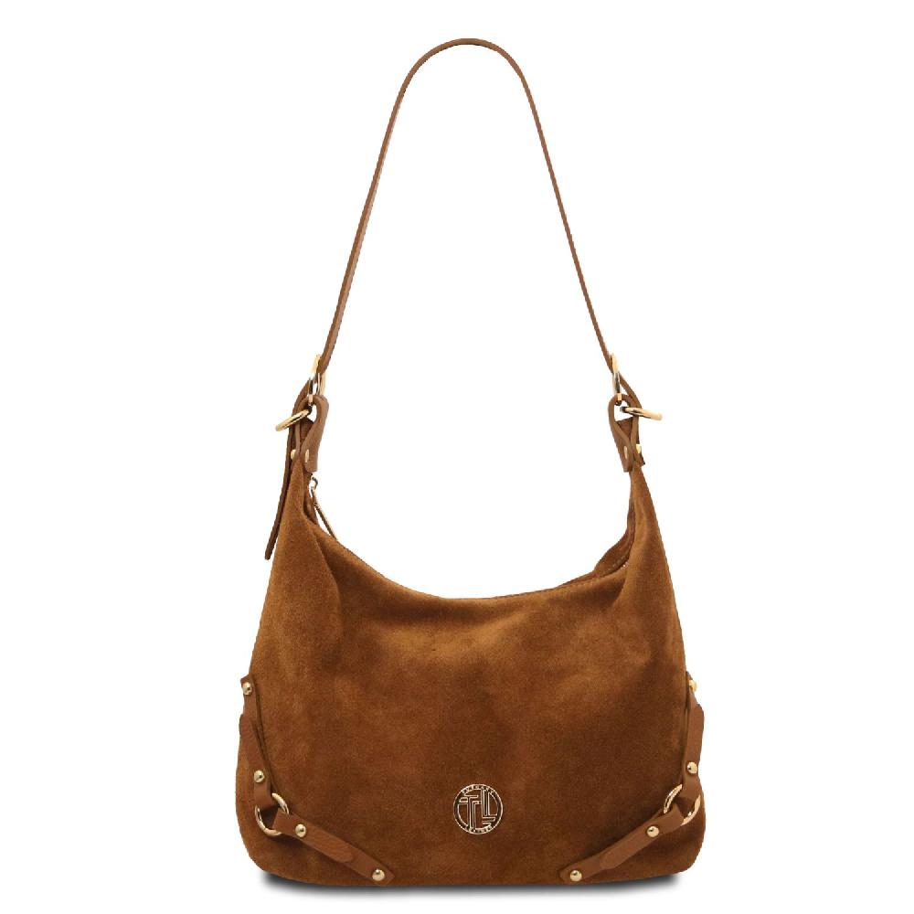 Tuscany Leather Bolso de asa Larga en Piel Agamuzada Novità