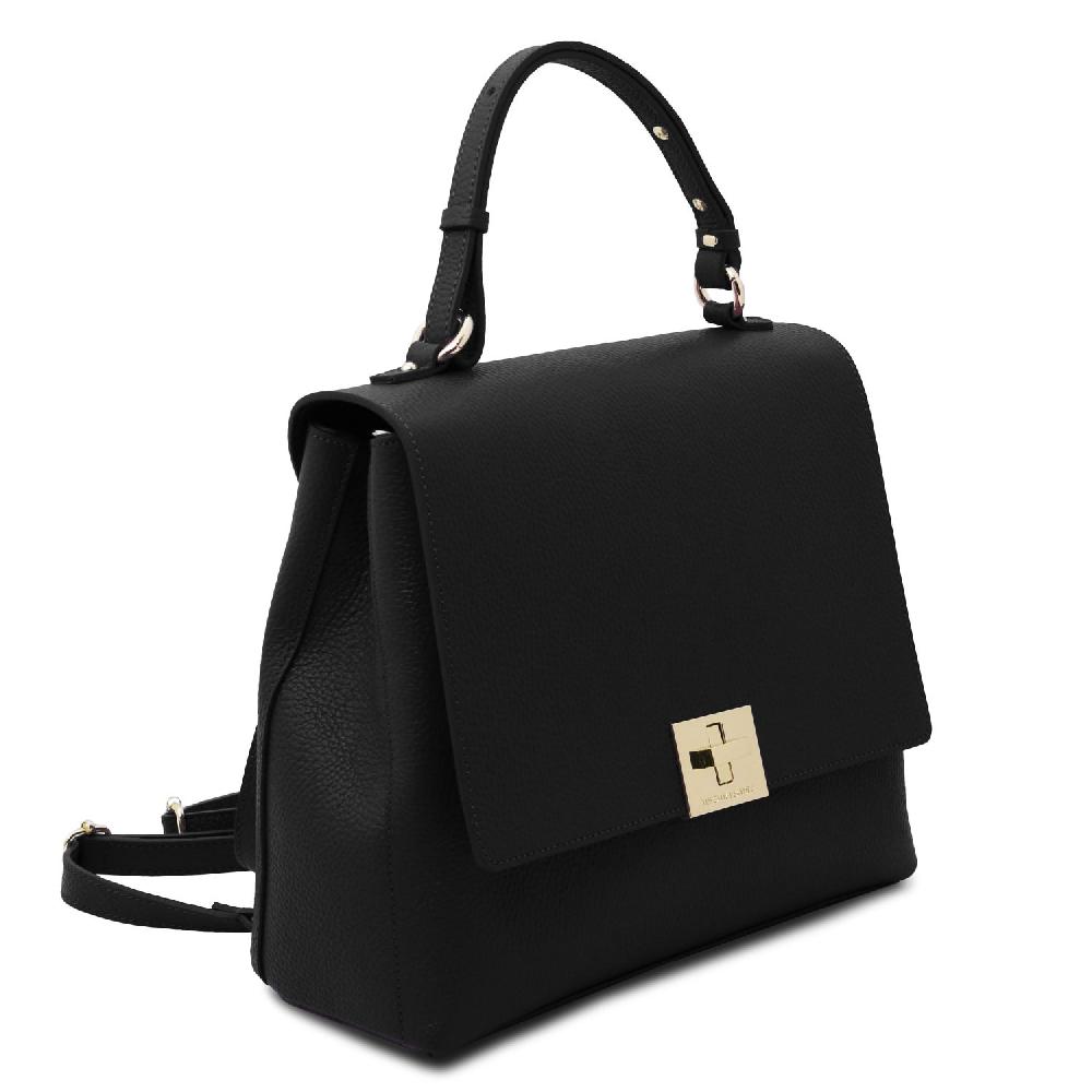 Tuscany Leather Borsa a Mano in Pelle Convertibile a Zaino Sconto