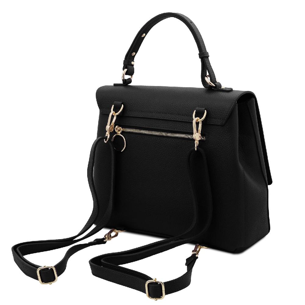 Tuscany Leather Borsa a Mano in Pelle Convertibile a Zaino Sconto