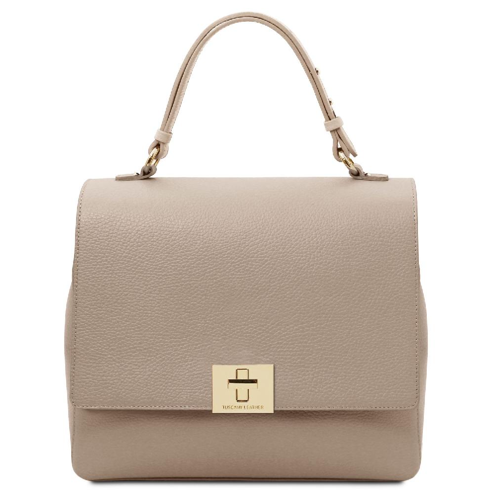 Tuscany Leather Borsa a Mano in Pelle Convertibile a Zaino