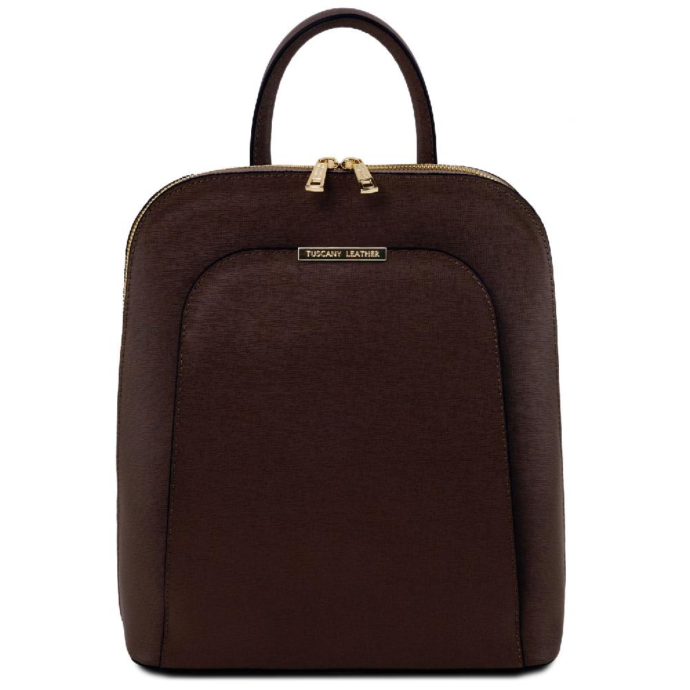Tuscany Leather Zaino da Donna in Pelle Saffiano Saldi