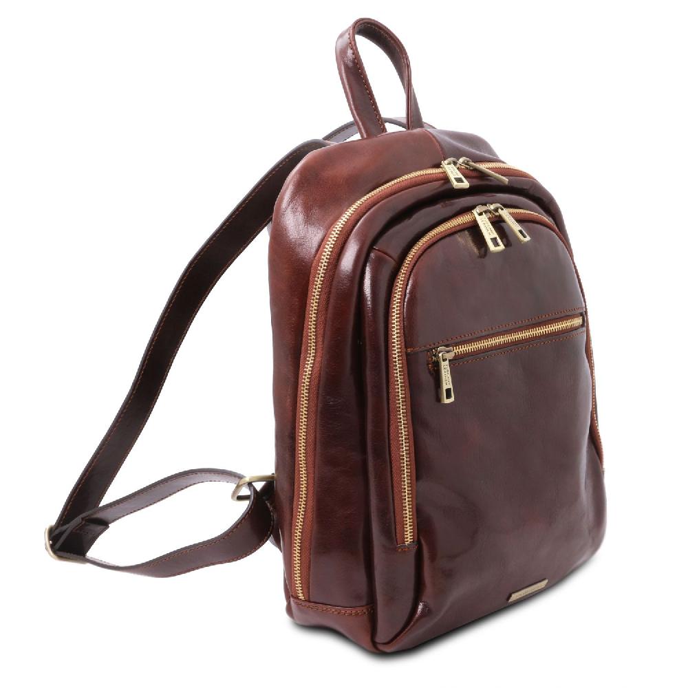 Tuscany Leather Zaino in Pelle 2 Scomparti Nuova