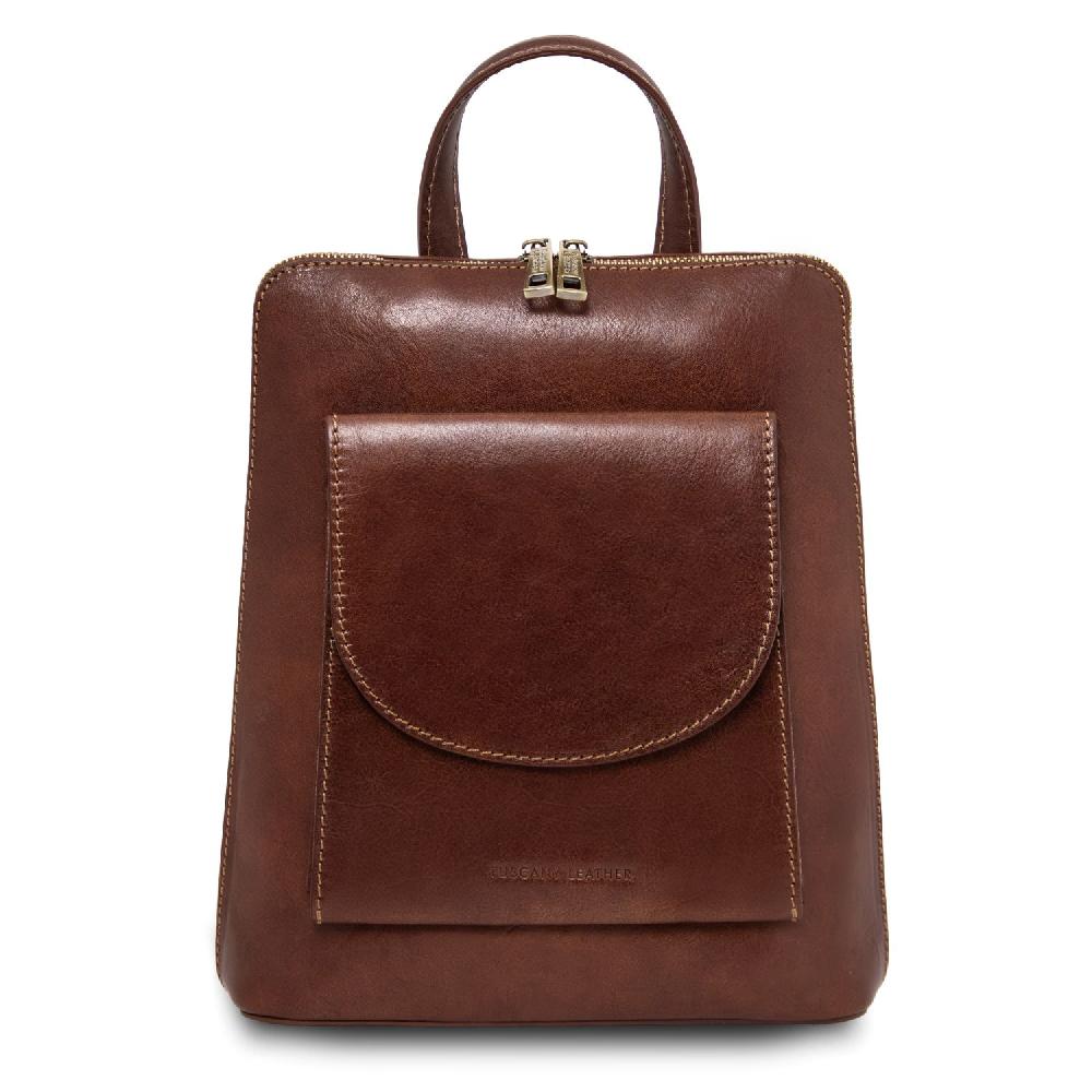 Tuscany Leather Zaino Piccolo da Donna in Pelle Spedizione Gratuita
