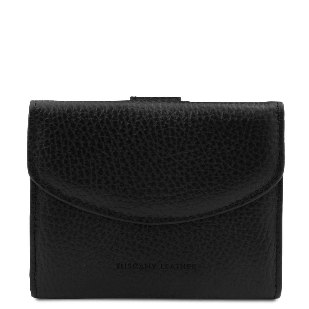 Tuscany Leather Esclusivo Portafoglio da Donna 3 Ante con Portaspiccioli in Pelle 2025