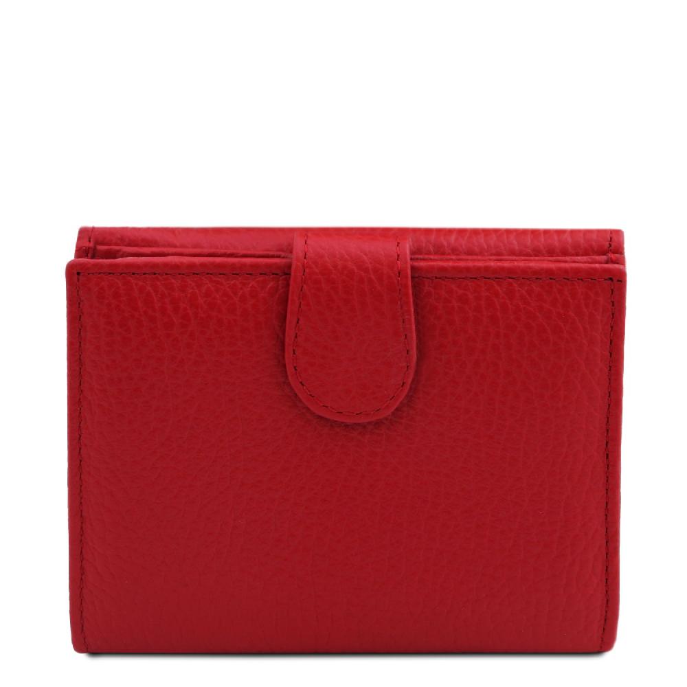 Tuscany Leather Esclusivo Portafoglio da Donna 3 Ante con Portaspiccioli in Pelle Qualità