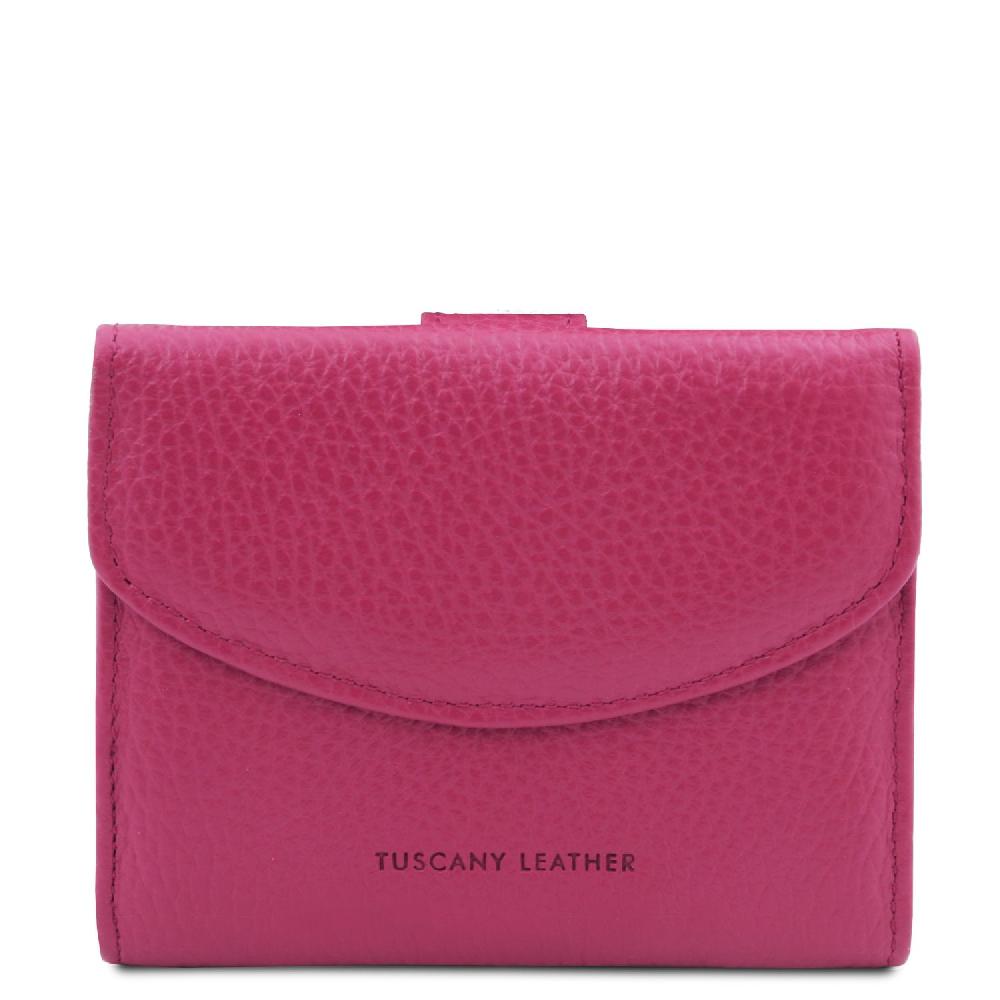 Tuscany Leather Esclusivo Portafoglio da Donna 3 Ante con Portaspiccioli in Pelle Vendita