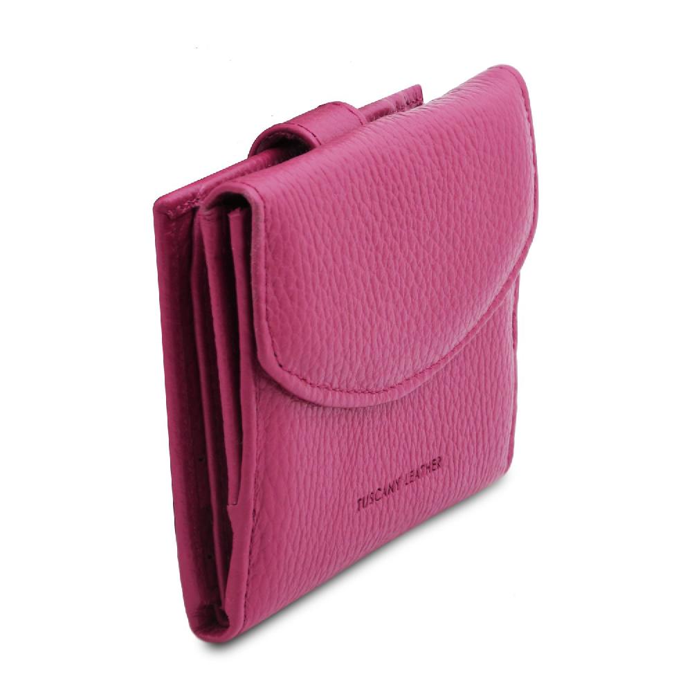Tuscany Leather Esclusivo Portafoglio da Donna 3 Ante con Portaspiccioli in Pelle Vendita