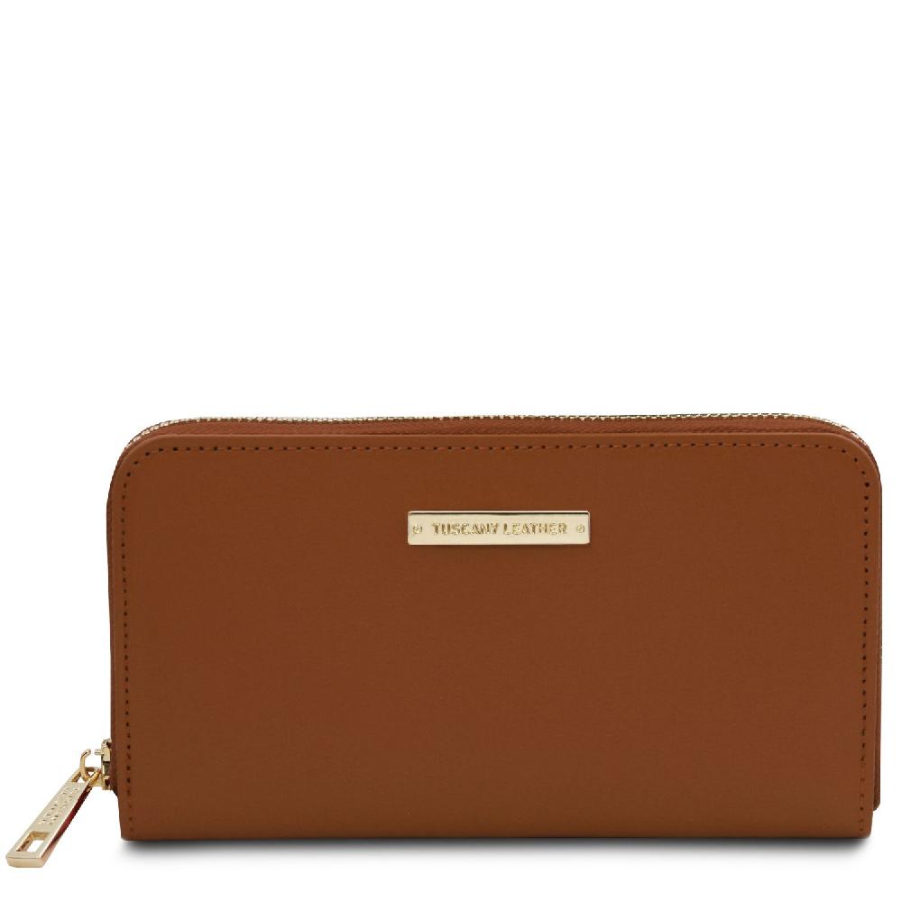 Tuscany Leather Esclusivo Portafogli in Pelle zip Around Spedizione Gratuita