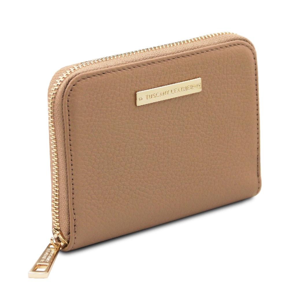 Tuscany Leather Esclusivo Portafogli in Pelle zip Around Promozione Limitata