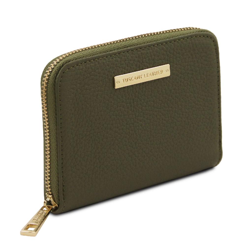 Tuscany Leather Esclusivo Portafogli in Pelle zip Around Cyber Monday