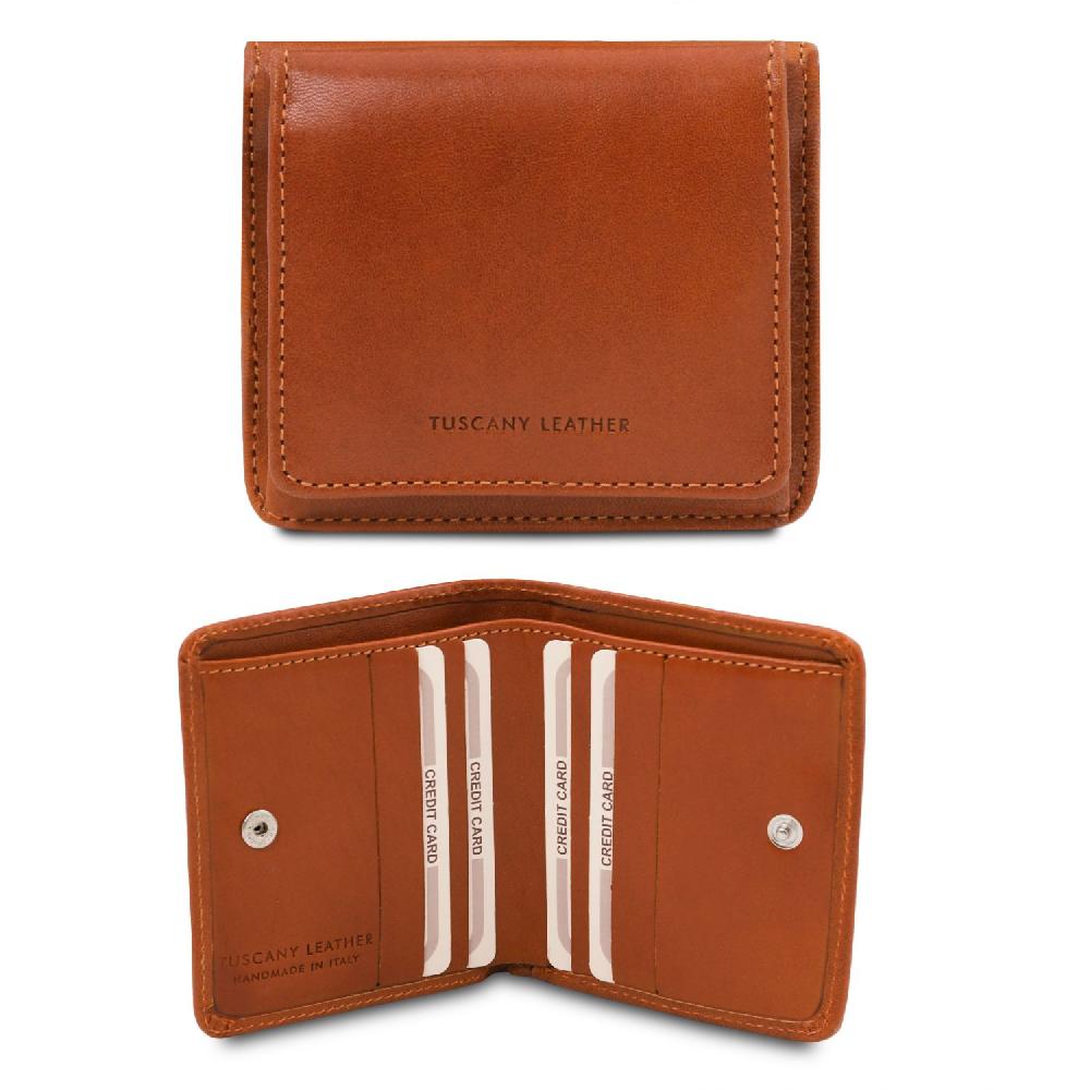 Tuscany Leather Esclusivo Portafogli in Pelle con Portamonete Prezzo Ridotto