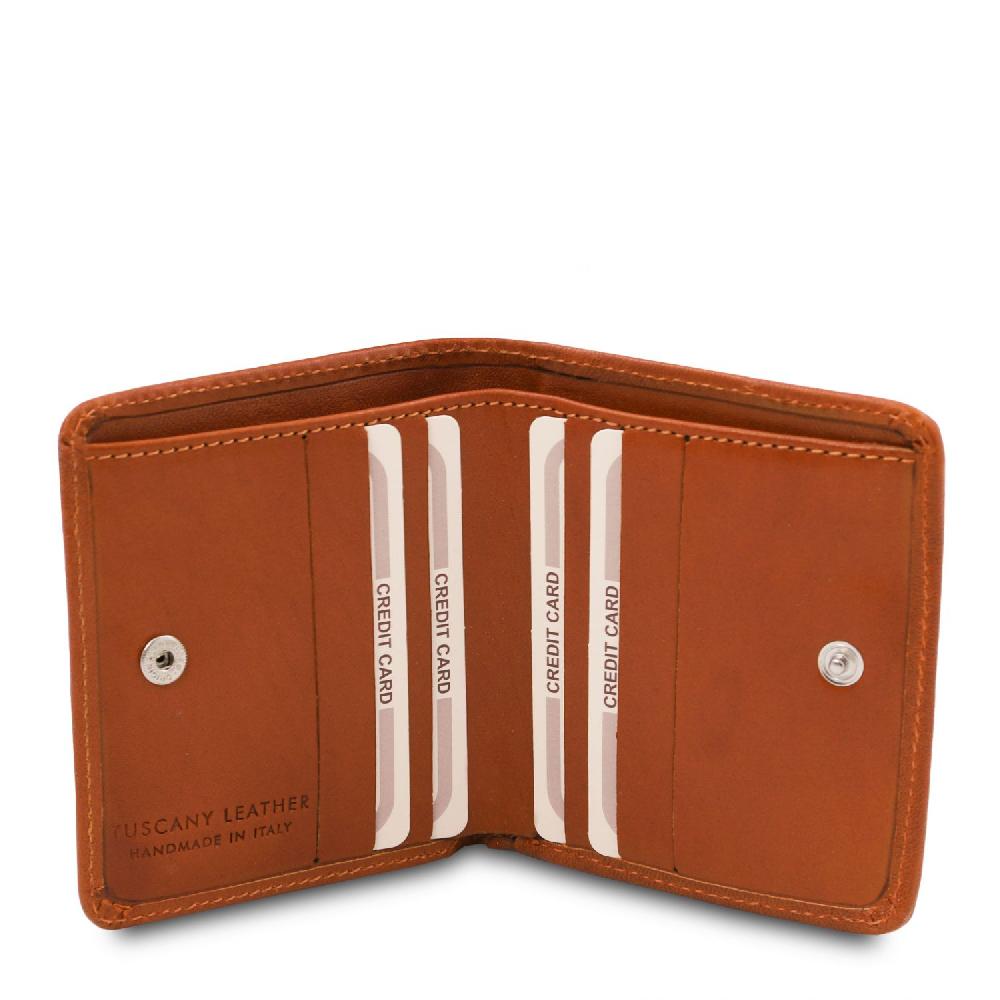 Tuscany Leather Esclusivo Portafogli in Pelle con Portamonete Prezzo Ridotto