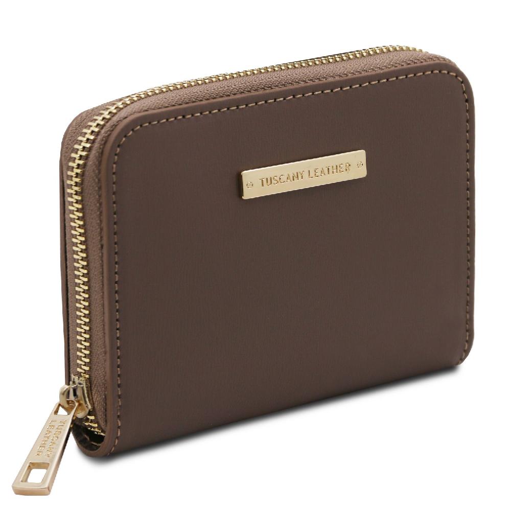 Tuscany Leather Esclusivo Portafogli in Pelle zip Around Outlet