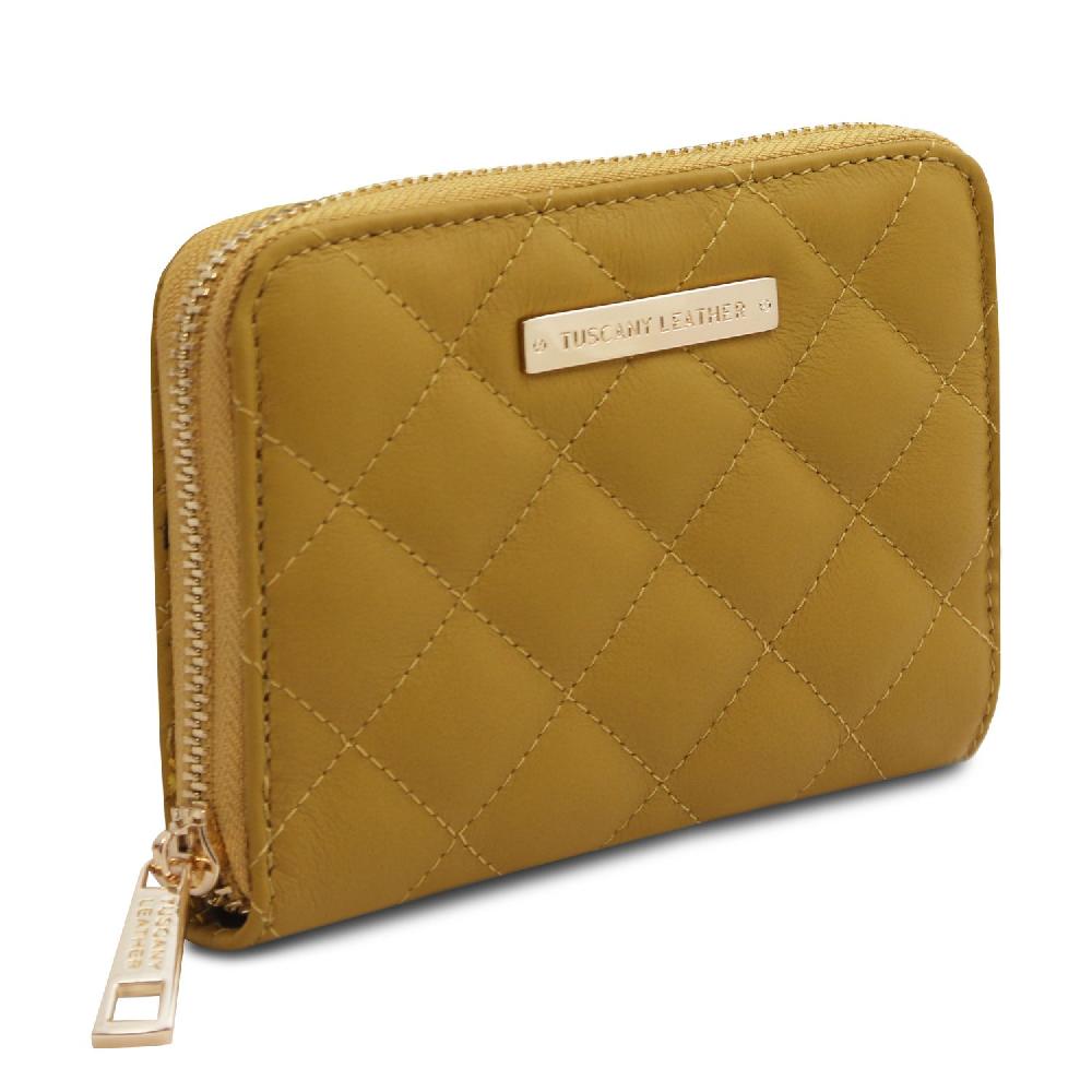 Tuscany Leather Esclusivo Portafogli in Pelle Morbida zip Around Promozione