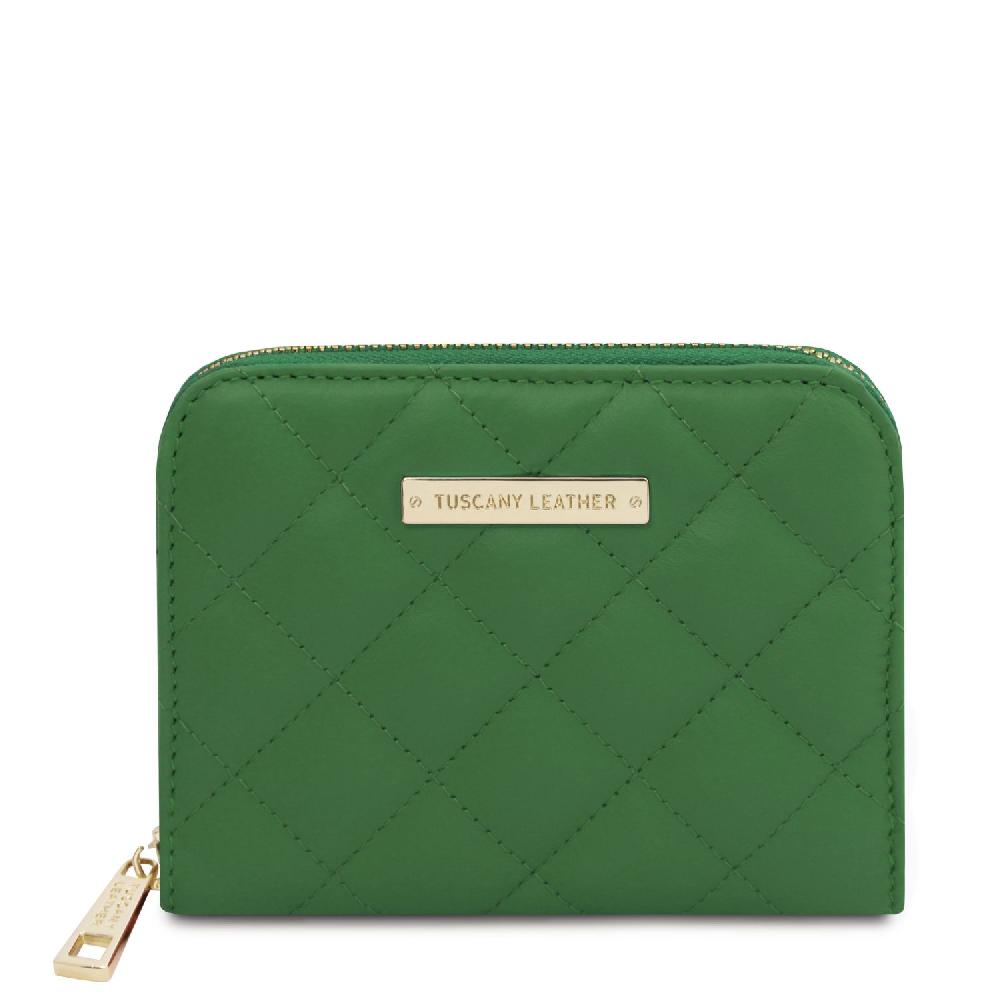 Tuscany Leather Esclusivo Portafogli in Pelle Morbida zip Around Spedizione Gratuita