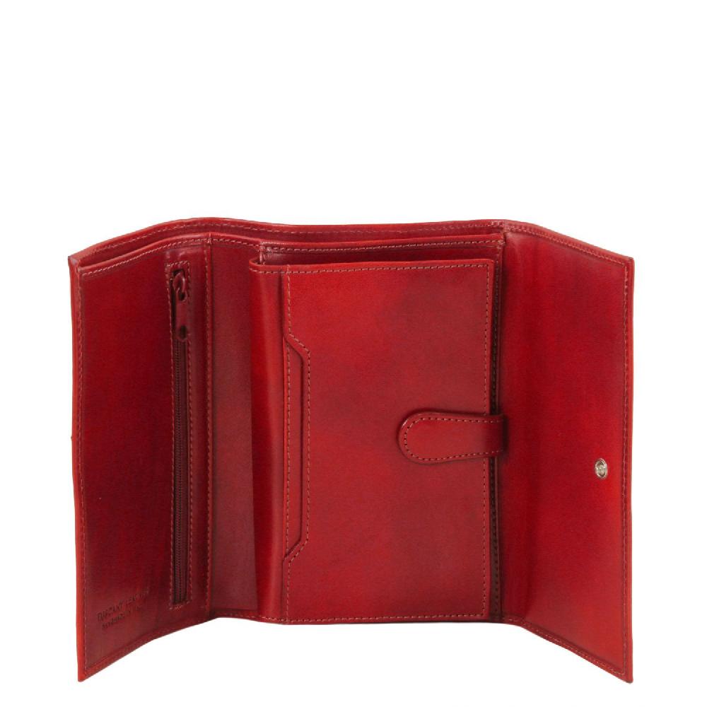 Tuscany Leather Esclusivo Portafogli da Donna in Pelle 4 Ante Acquista Ora