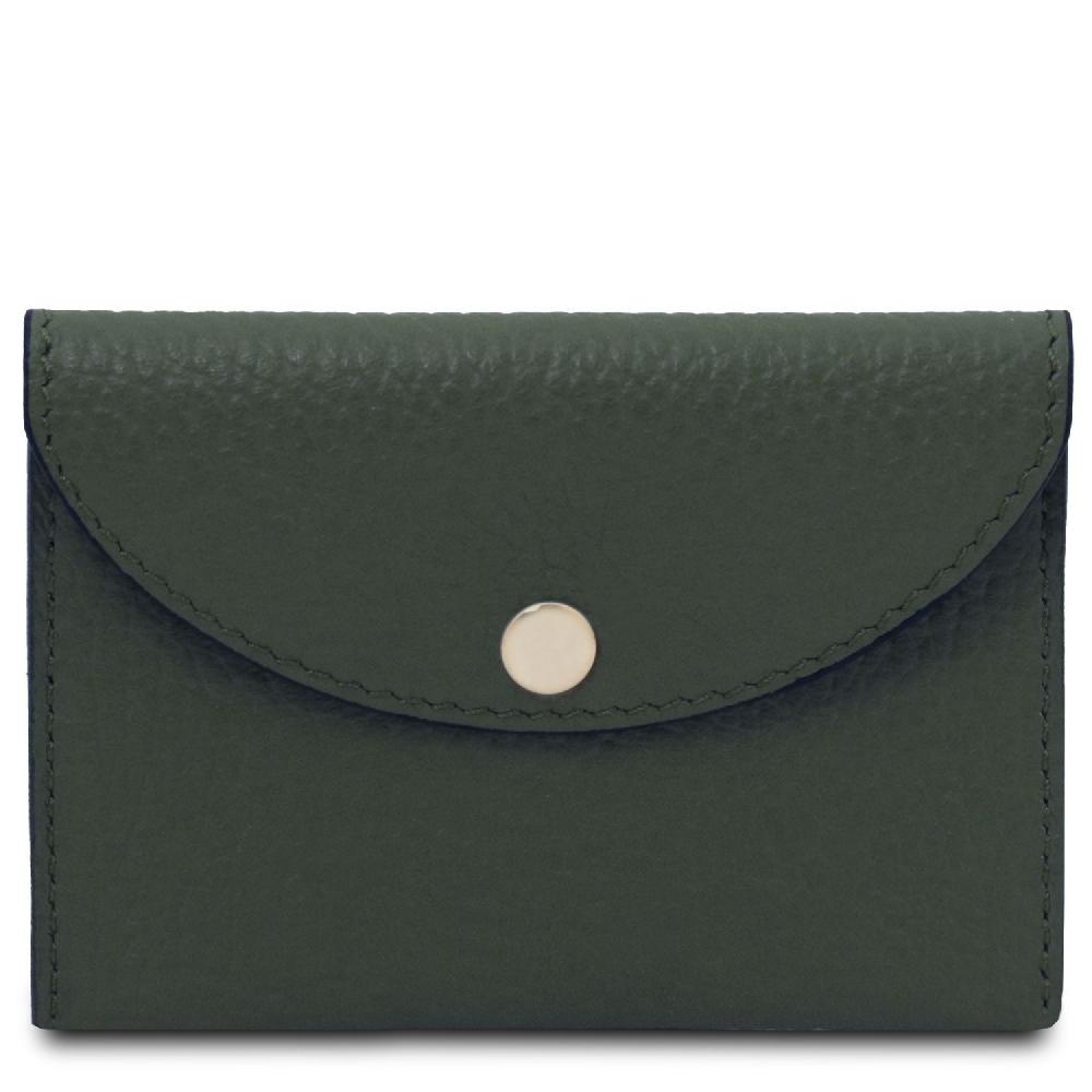 Tuscany Leather Porta Biglietti da Visita / Carte di Credito in Pelle Vendita Calda