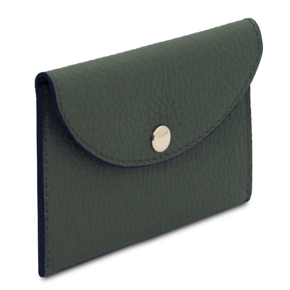 Tuscany Leather Porta Biglietti da Visita / Carte di Credito in Pelle Vendita Calda