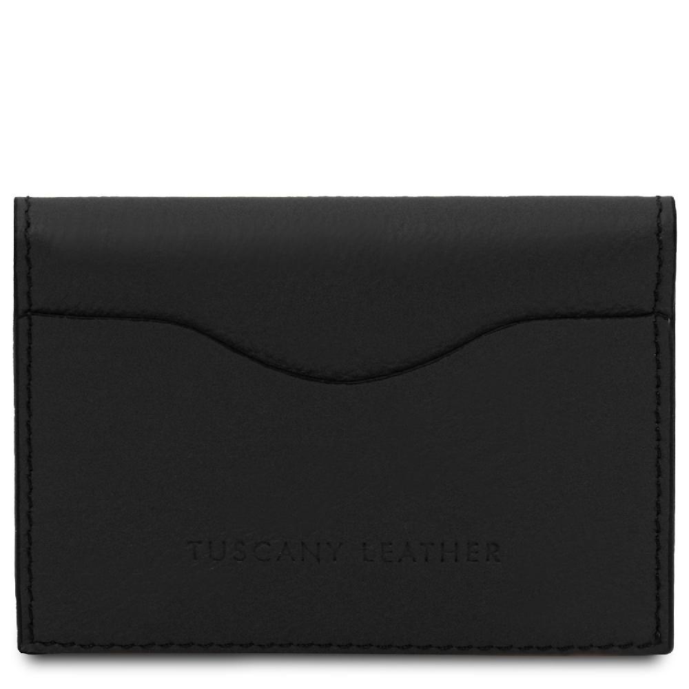 Tuscany Leather Porta Biglietti da Visita / Carte di Credito in Pelle Saldi Di Fabbrica