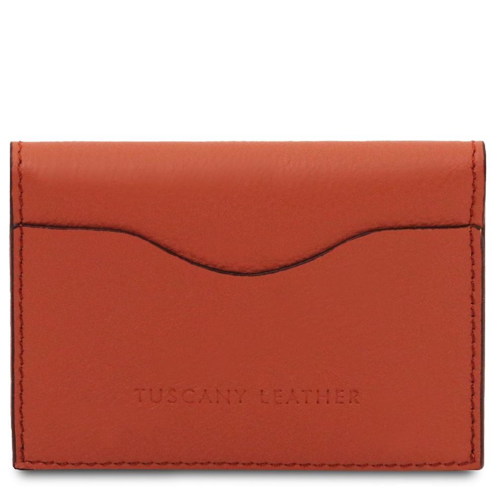 Tuscany Leather Porta Biglietti da Visita / Carte di Credito in Pelle Italy