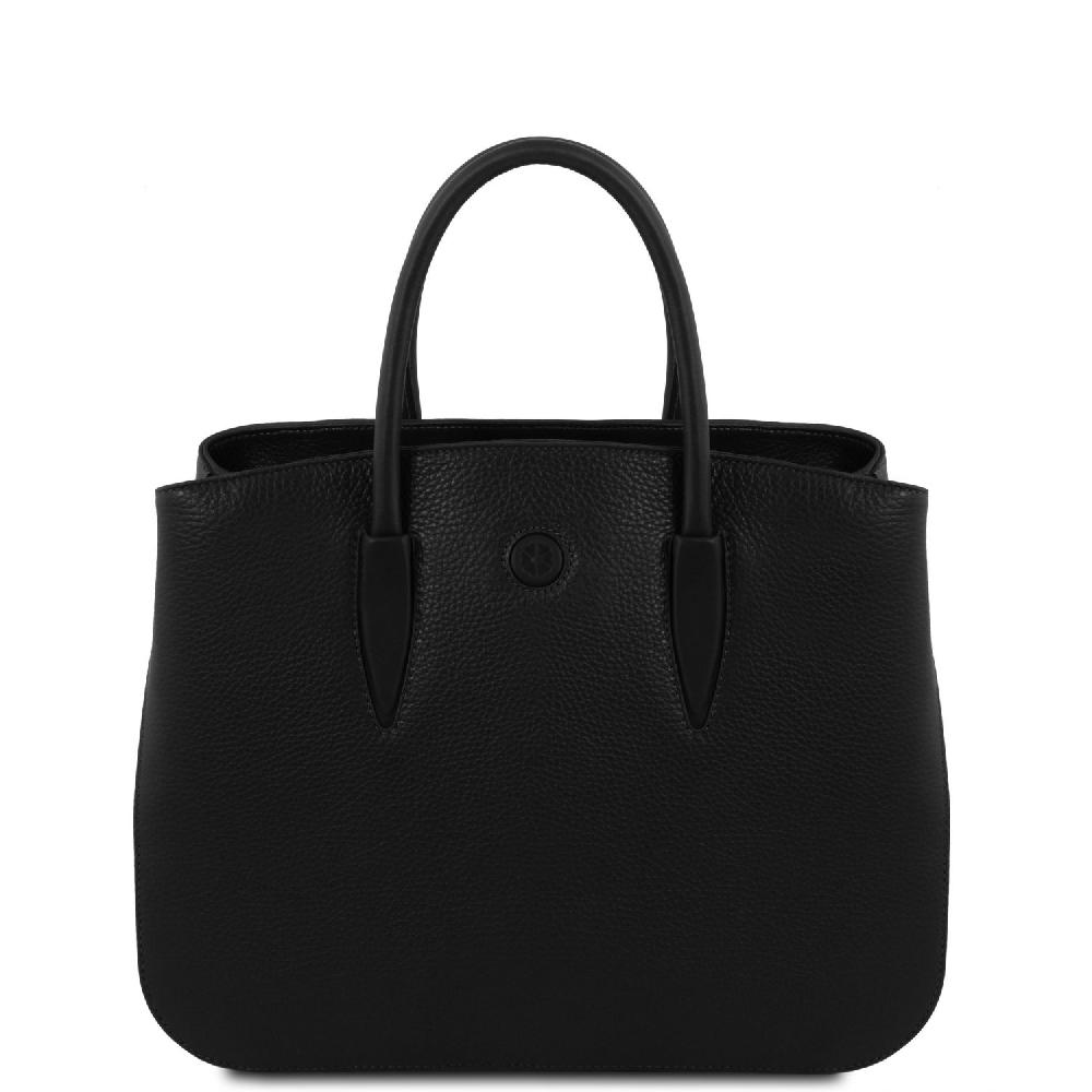 Tuscany Leather Borsa a Mano in Pelle e Portafoglio in Pelle 3 Ante con Portaspiccioli Saldi