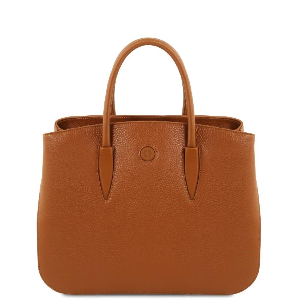 Tuscany Leather Borsa a Mano in Pelle e Portafoglio in Pelle 3 Ante con Portaspiccioli Offerte