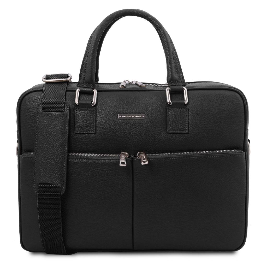 Tuscany Leather Borsa Porta Computer in Pelle Offerta per la Festa della Mamma