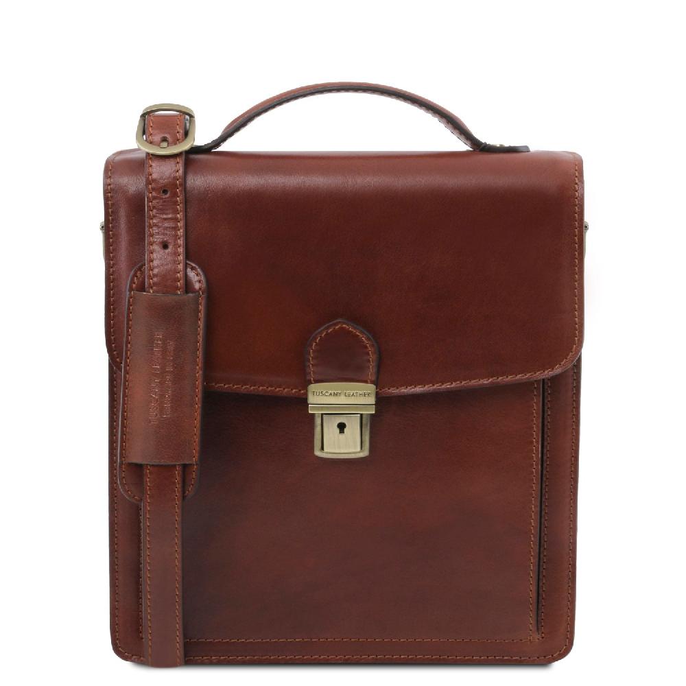 Tuscany Leather Borsello in Pelle a Tracolla - Misura Piccola Offerta temporanea