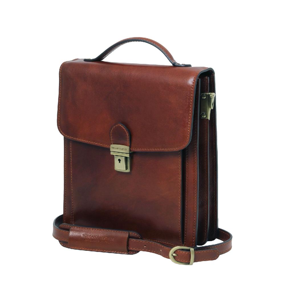 Tuscany Leather Borsello in Pelle a Tracolla - Misura Piccola Offerta temporanea