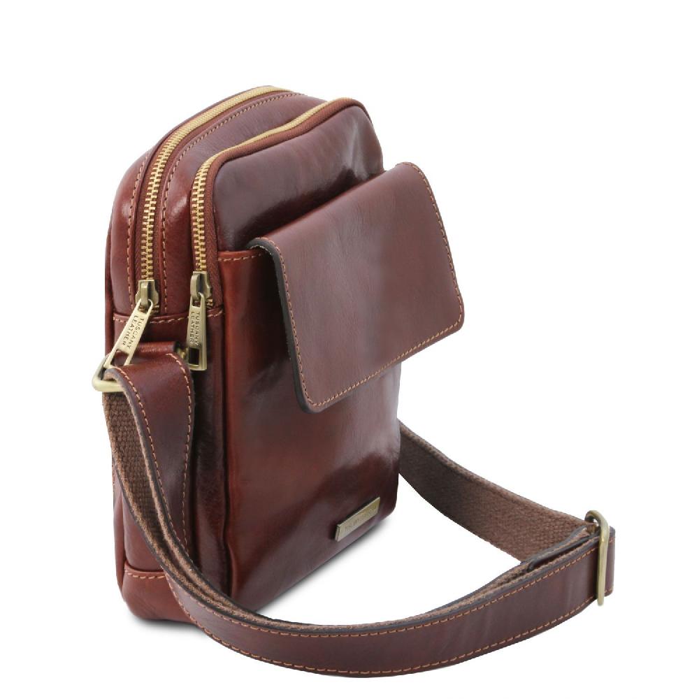 Tuscany Leather Borsello da Uomo in Pelle Enormi risparmi