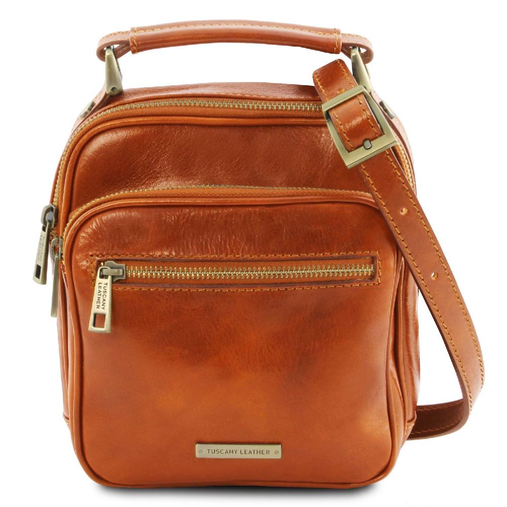 Tuscany Leather Borsello da Uomo in Pelle Ritorno libero