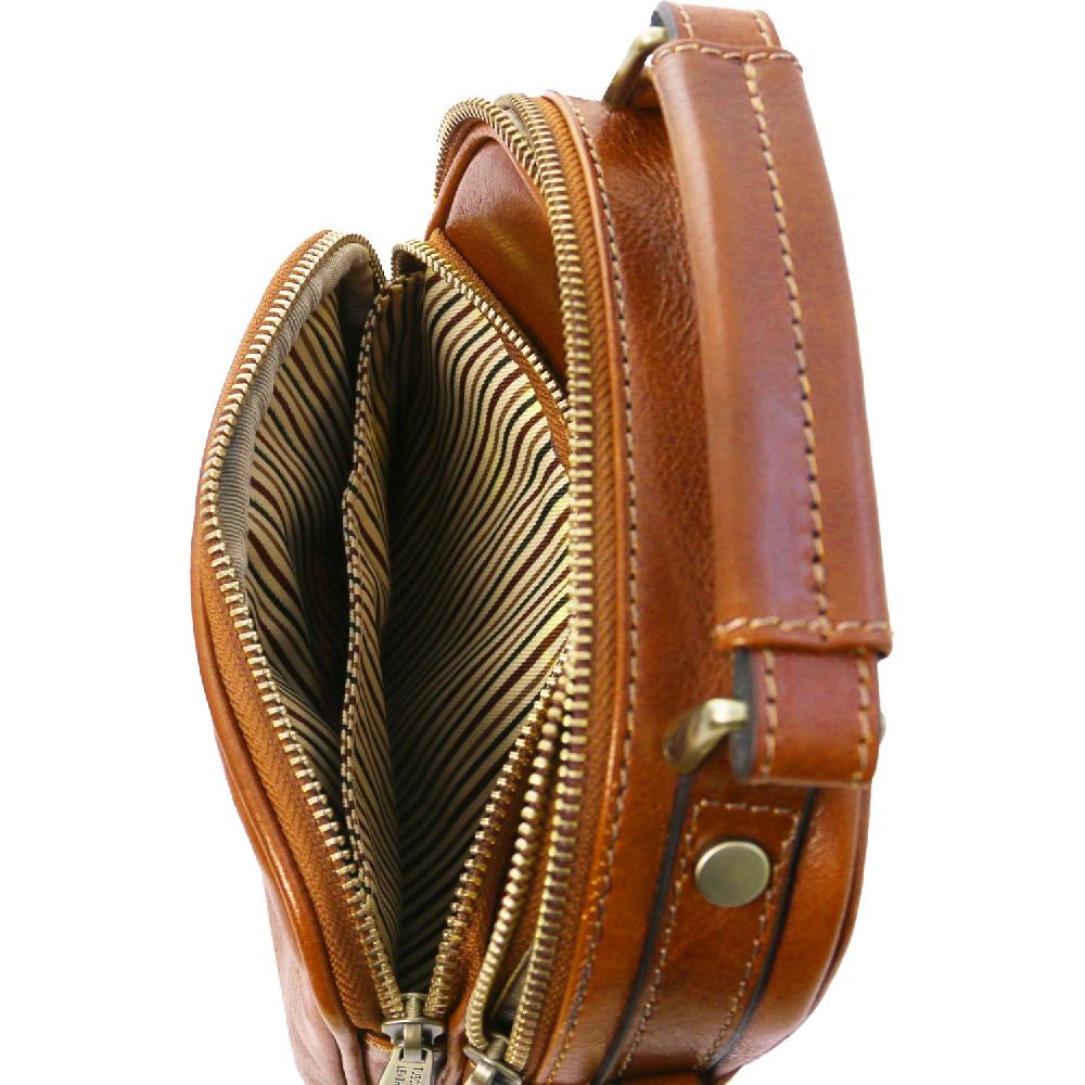 Tuscany Leather Borsello da Uomo in Pelle Ritorno libero