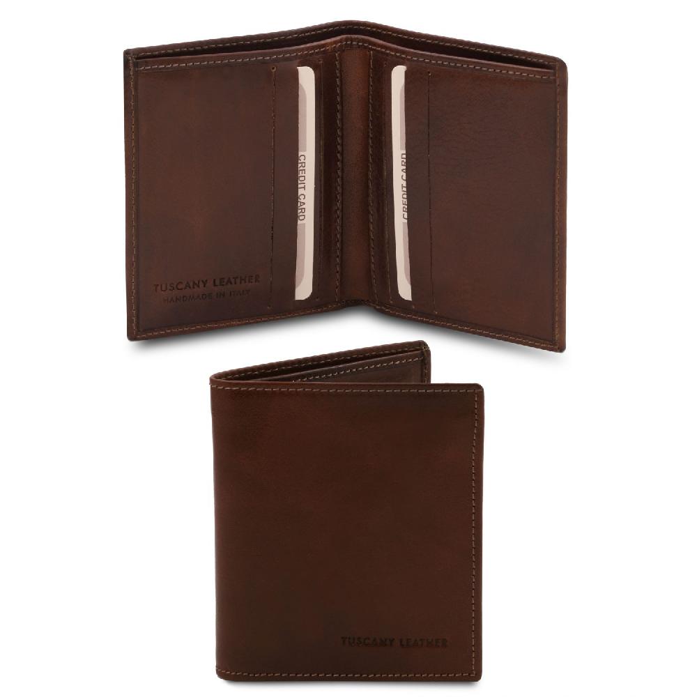 Tuscany Leather Esclusivo Portafoglio Uomo in Pelle 2 Ante Ultimo giorno