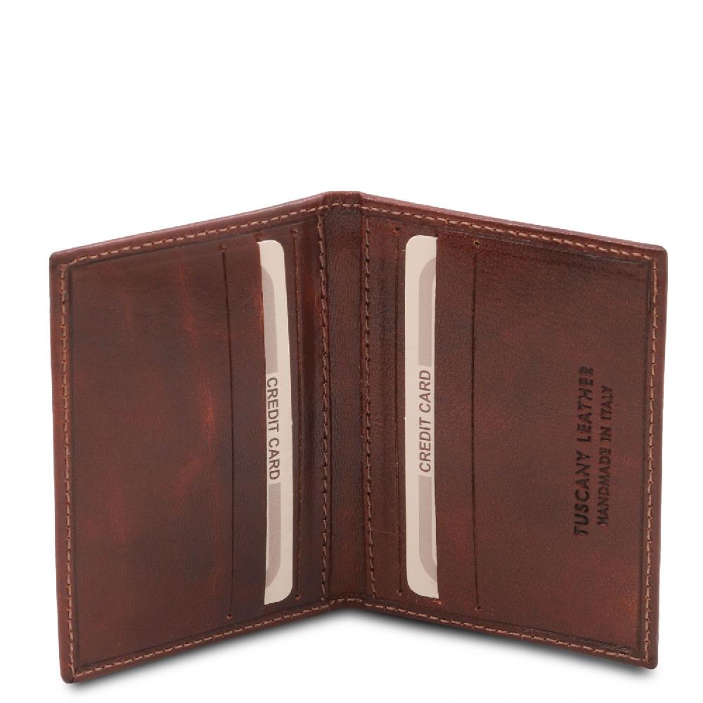 Tuscany Leather Esclusivo Portacarte in Pelle Fino al 60% di sconto