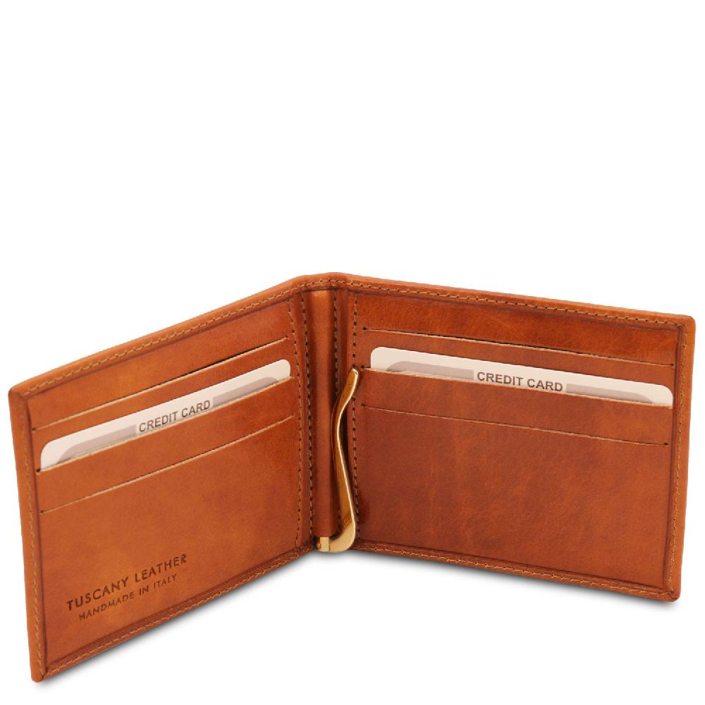 Tuscany Leather Esclusivo Portacarte in Pelle con Fermasoldi 2025
