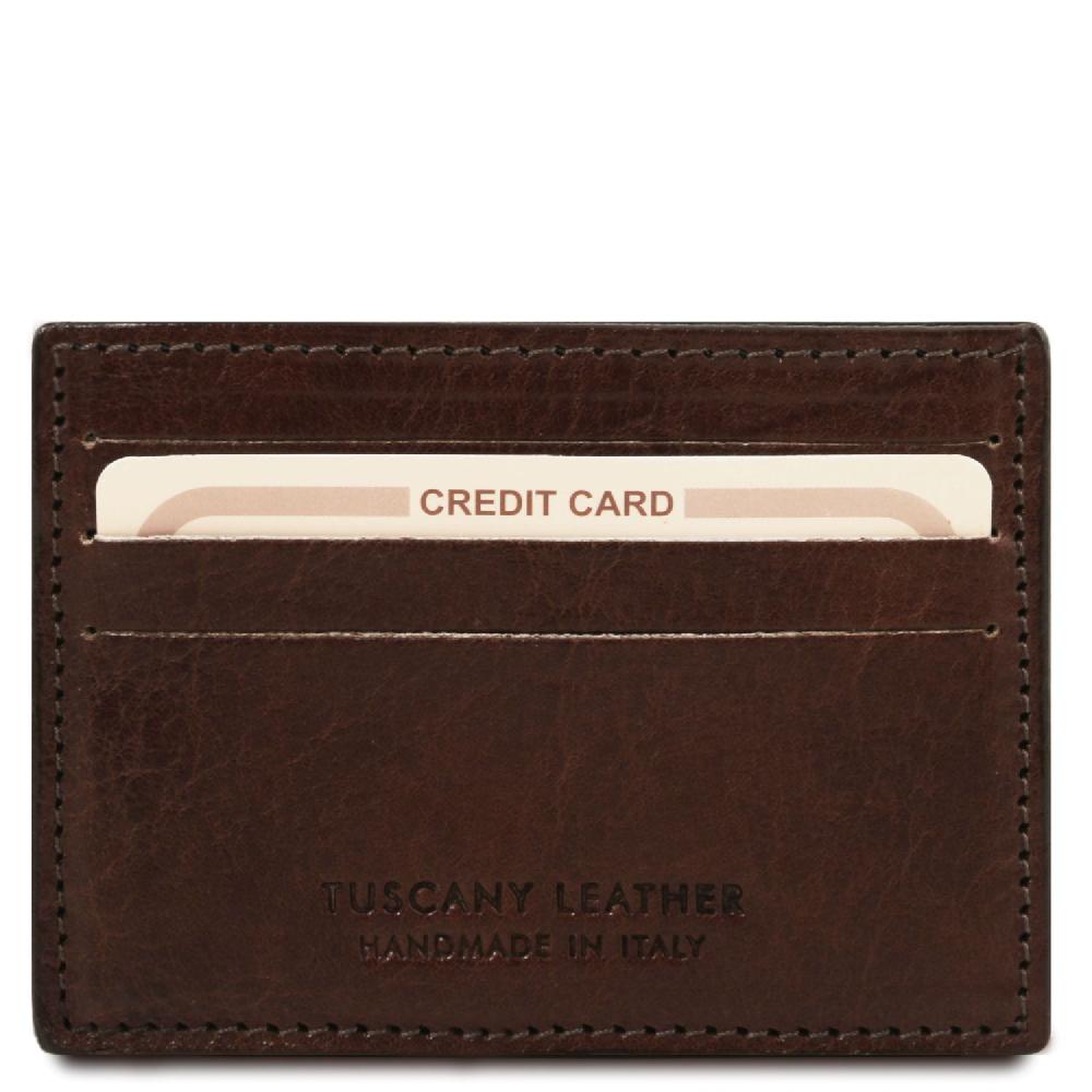 Tuscany Leather Esclusivo Portacarte di Credito in Pelle Spedizione Gratuita