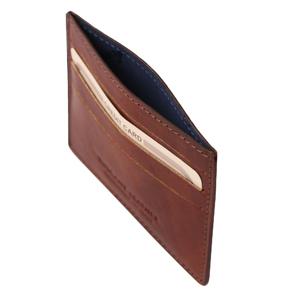Tuscany Leather Esclusivo Portacarte di Credito in Pelle Spedizione Gratuita