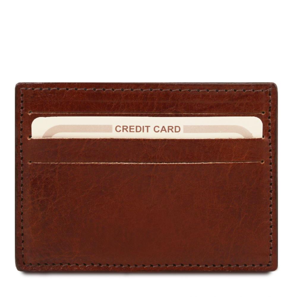 Tuscany Leather Esclusivo Portacarte di Credito in Pelle Pezzi Unici