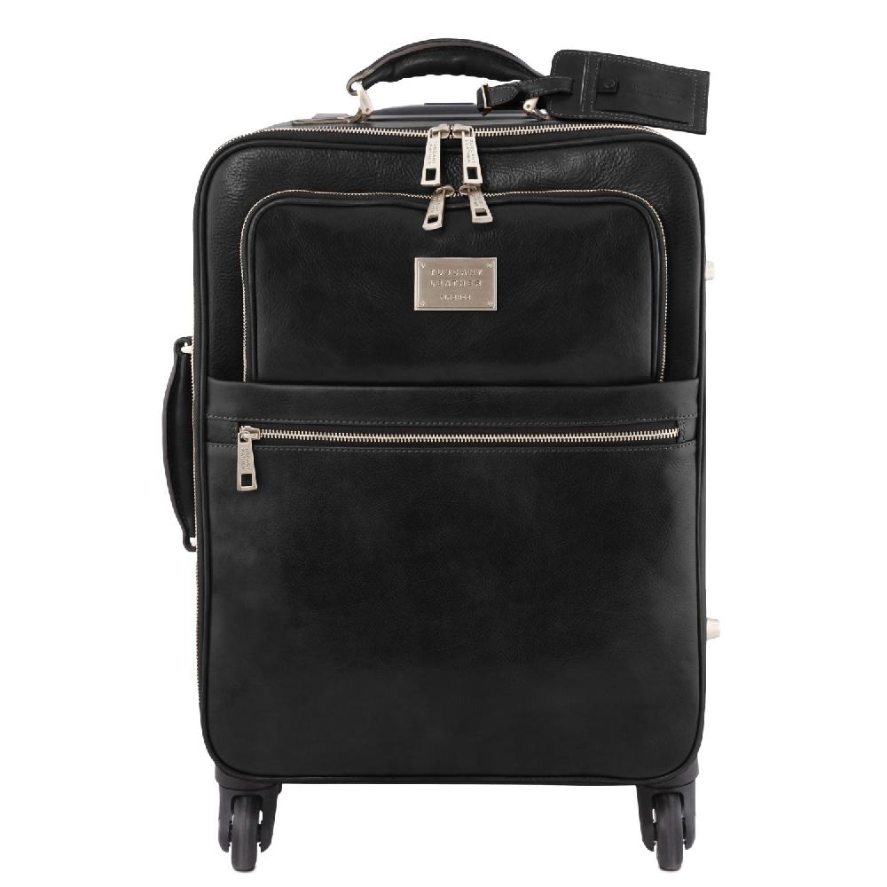 Tuscany Leather Trolley con 4 Ruote e Borsa Porta Computer TL SMART in Pelle Acquista Ora