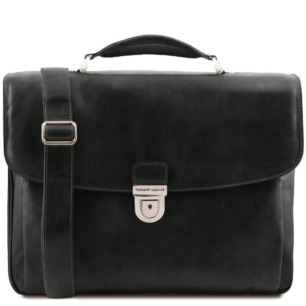 Tuscany Leather Trolley con 4 Ruote e Borsa Porta Computer TL SMART in Pelle Acquista Ora